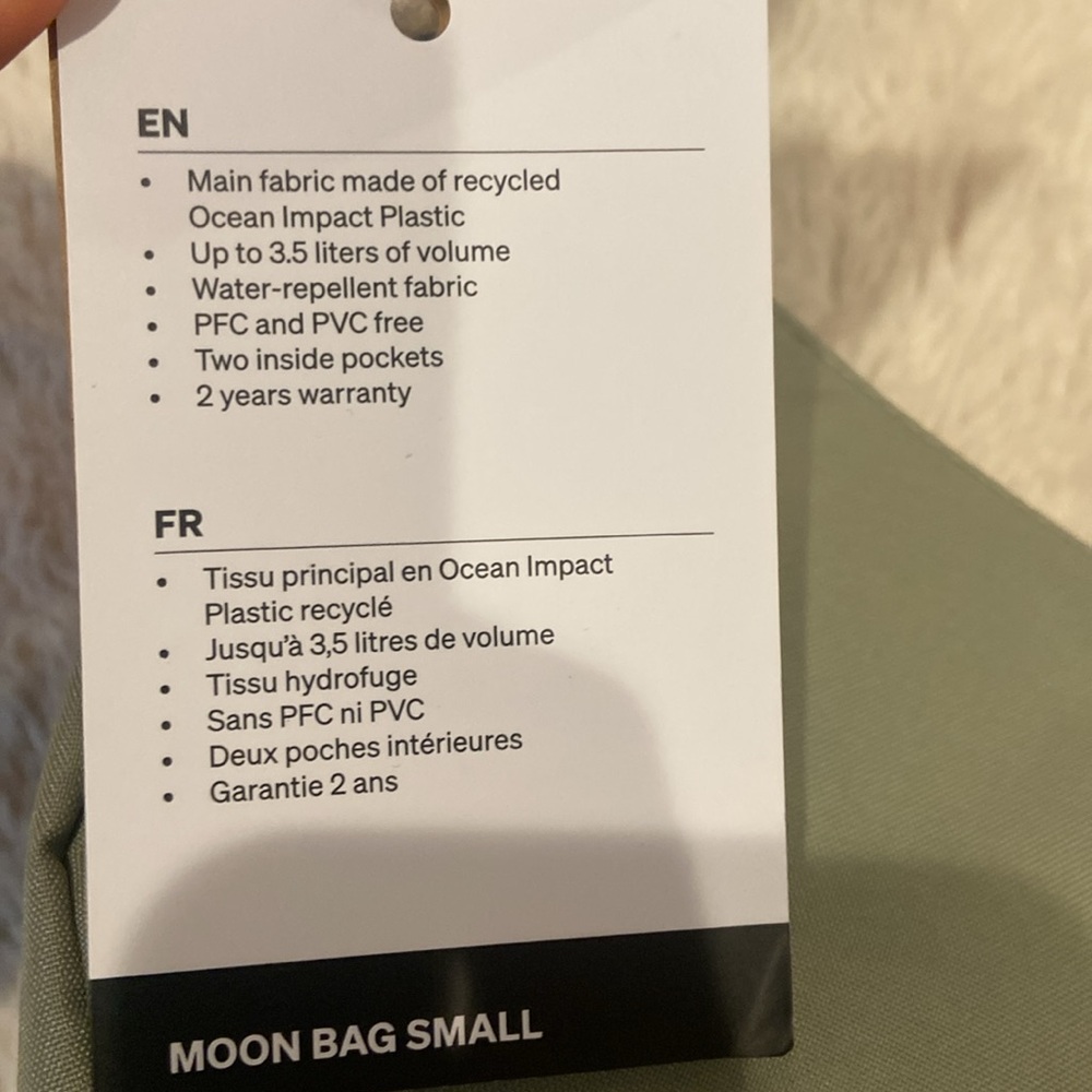 NWT Got Bag Moon Bag Sage Green - Picture 4 of 6